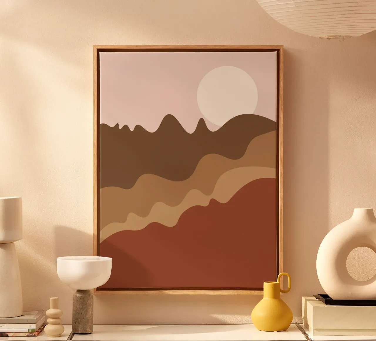 Rolling mountains tela con Cornice a cassetta da LisaArtes