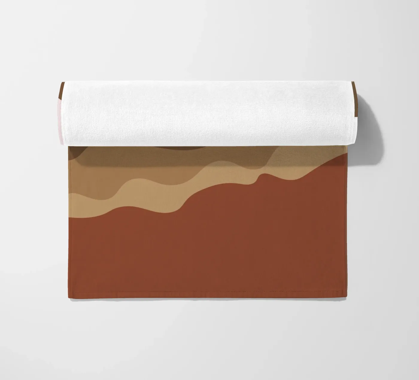 Rolling mountains beach towel by LisaArtes