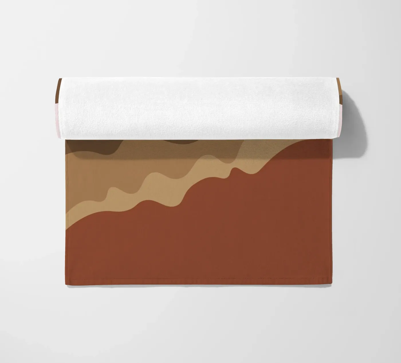 Rolling mountains beach towel by LisaArtes