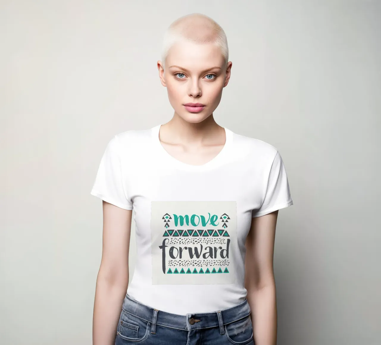 Move Forward t-shirt da donna da Pom Graphic Design
