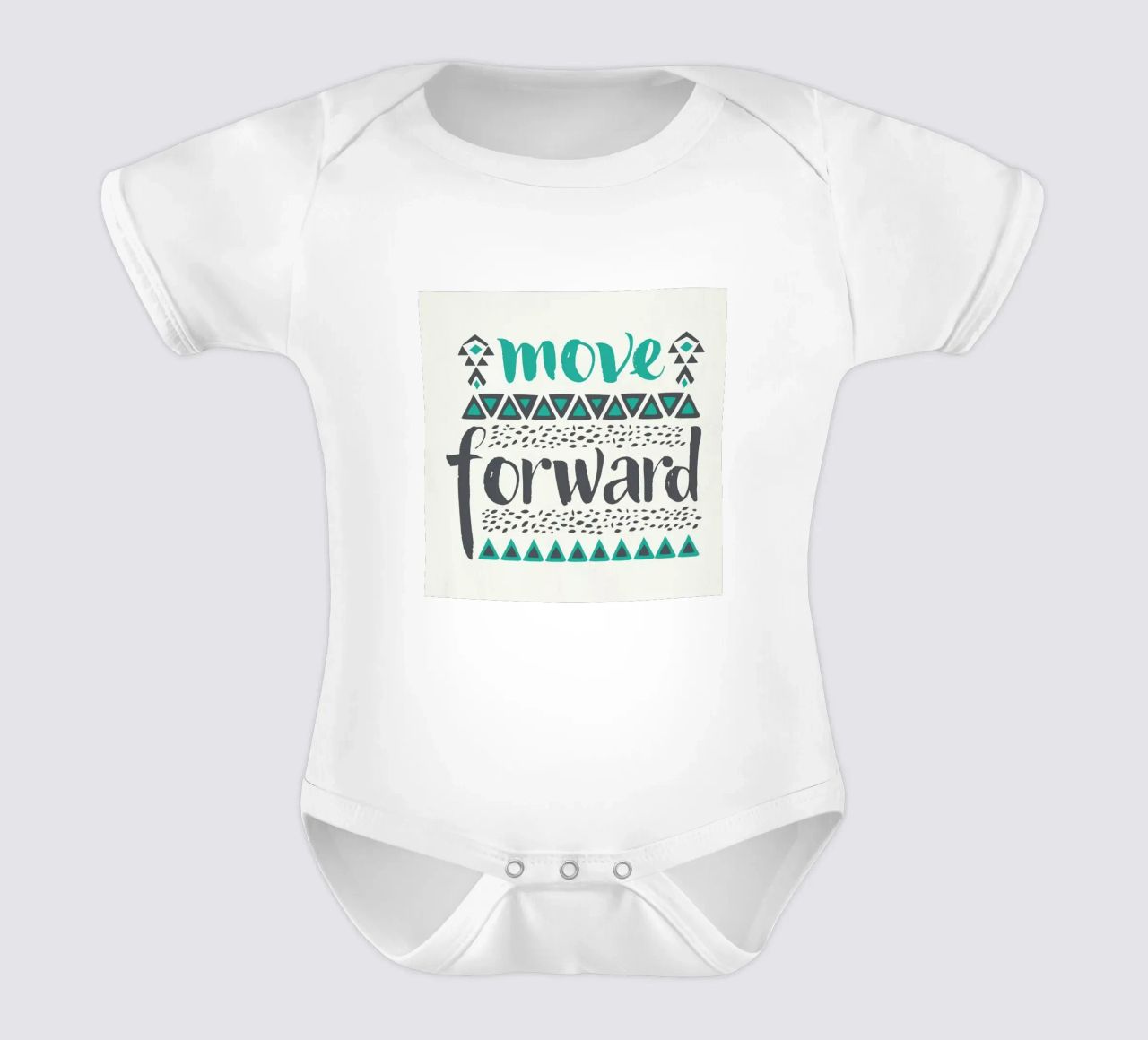 Move Forward body neonato maniche corte da Pom Graphic Design