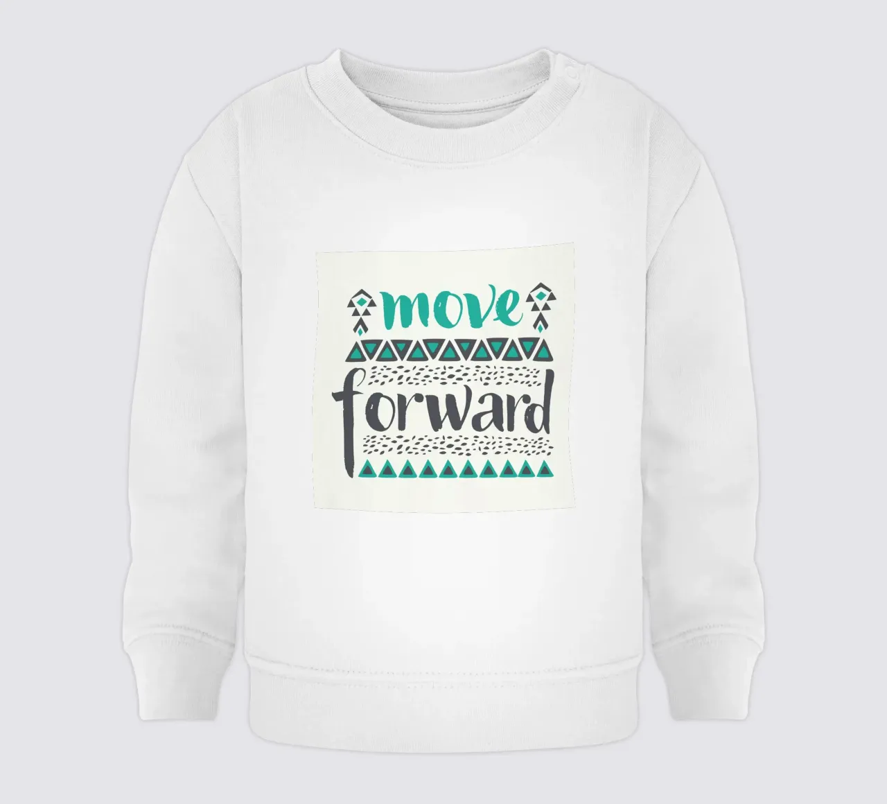 Move Forward felpa neonato da Pom Graphic Design