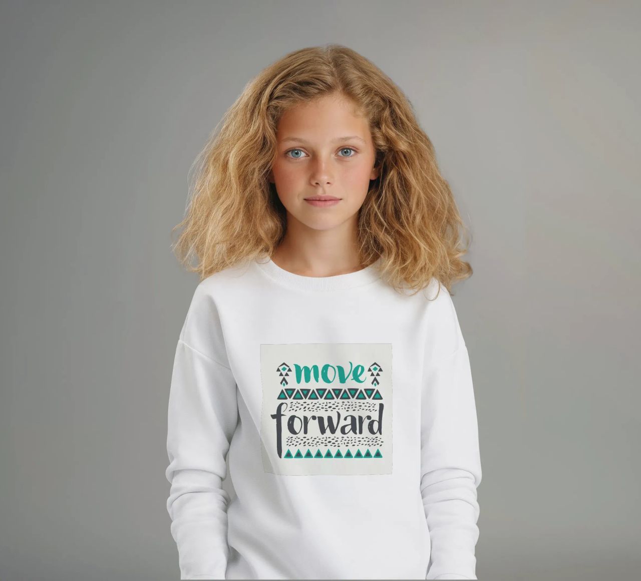 Move Forward felpa bambino da Pom Graphic Design