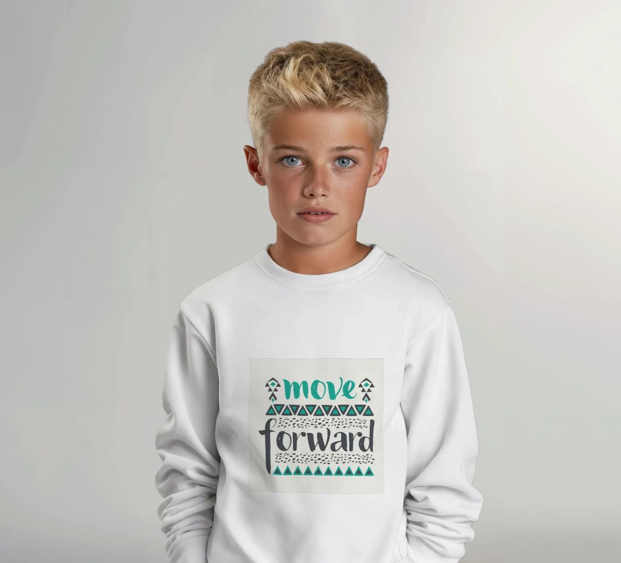Move Forward felpa bambino da Pom Graphic Design