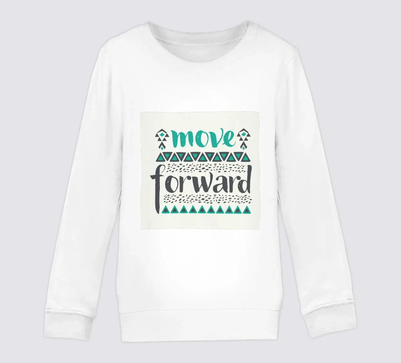 Move Forward kids sweatshirt by Pom Graphic Design