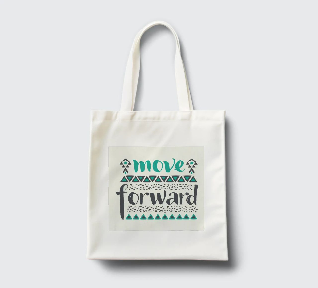 Move Forward borsa in juta da Pom Graphic Design