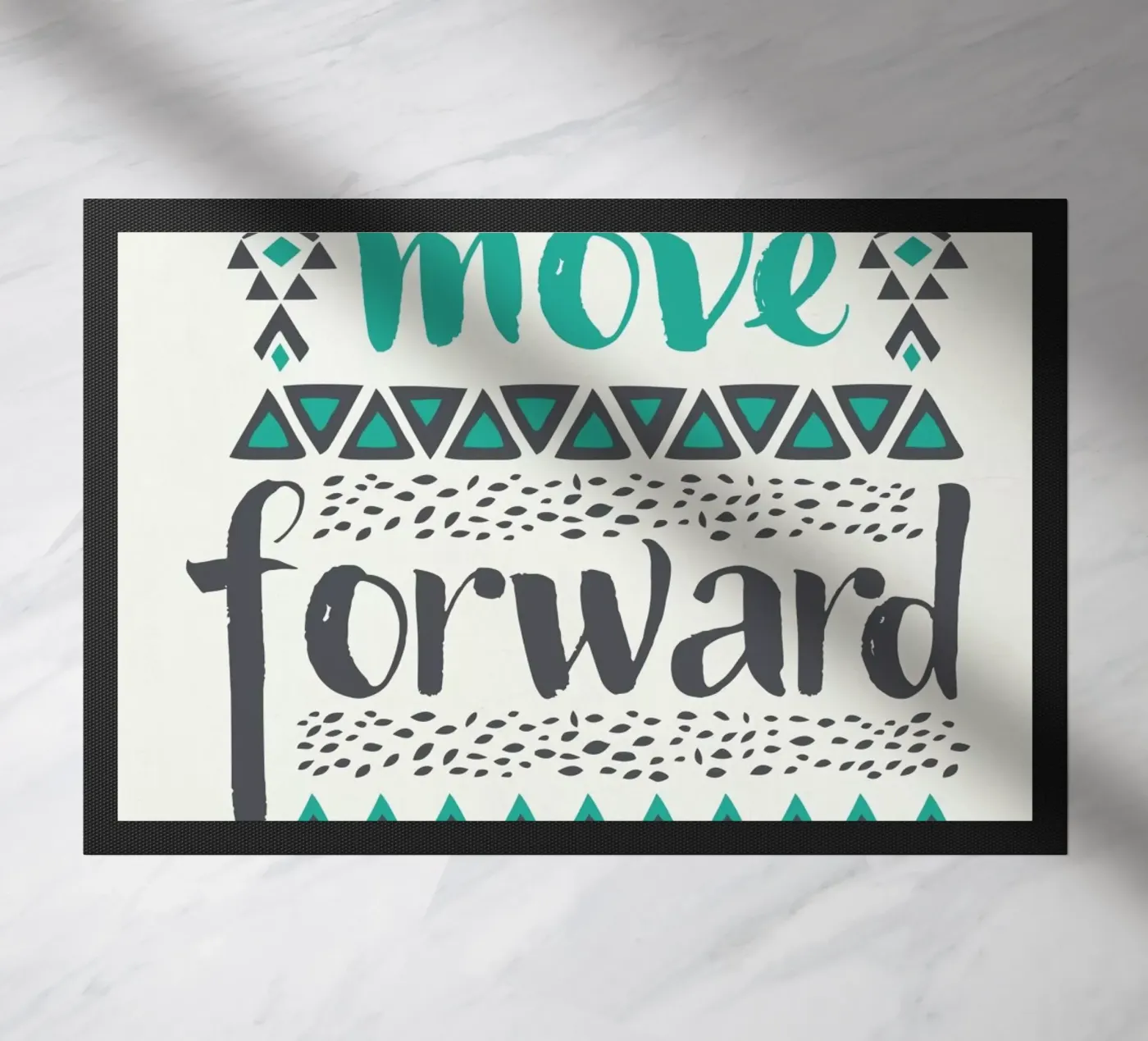Move Forward doormat by Pom Graphic Design