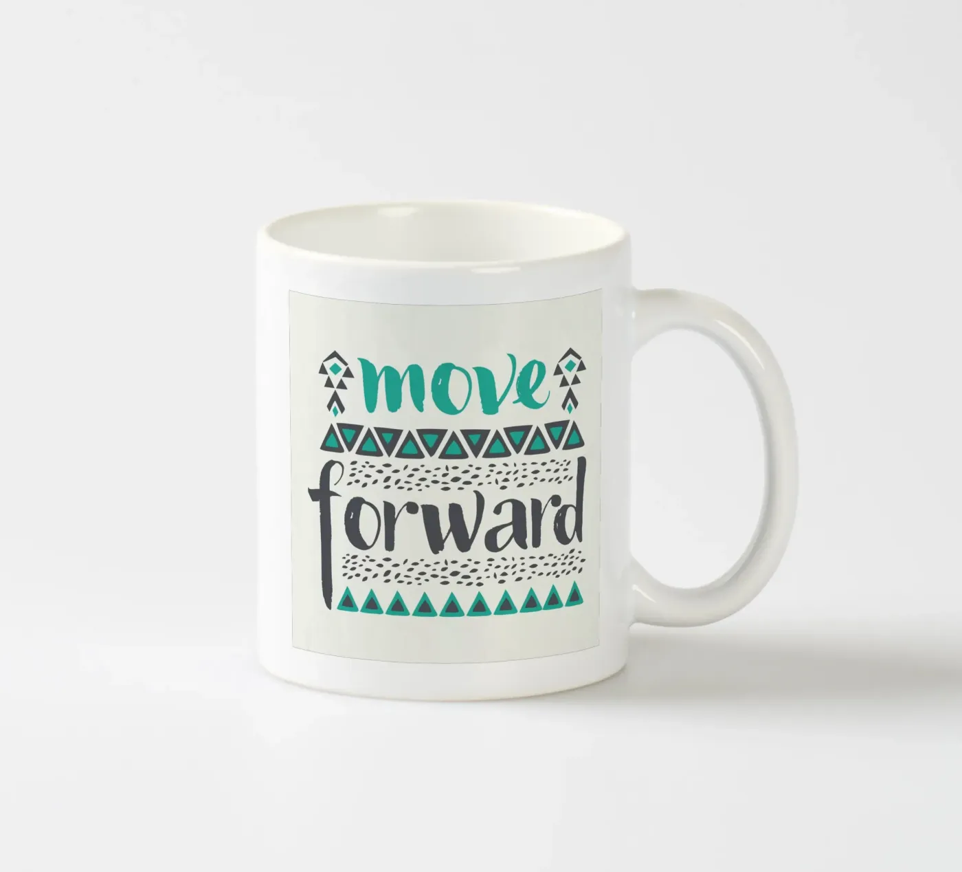 Move Forward ceramic mug by Pom Graphic Design