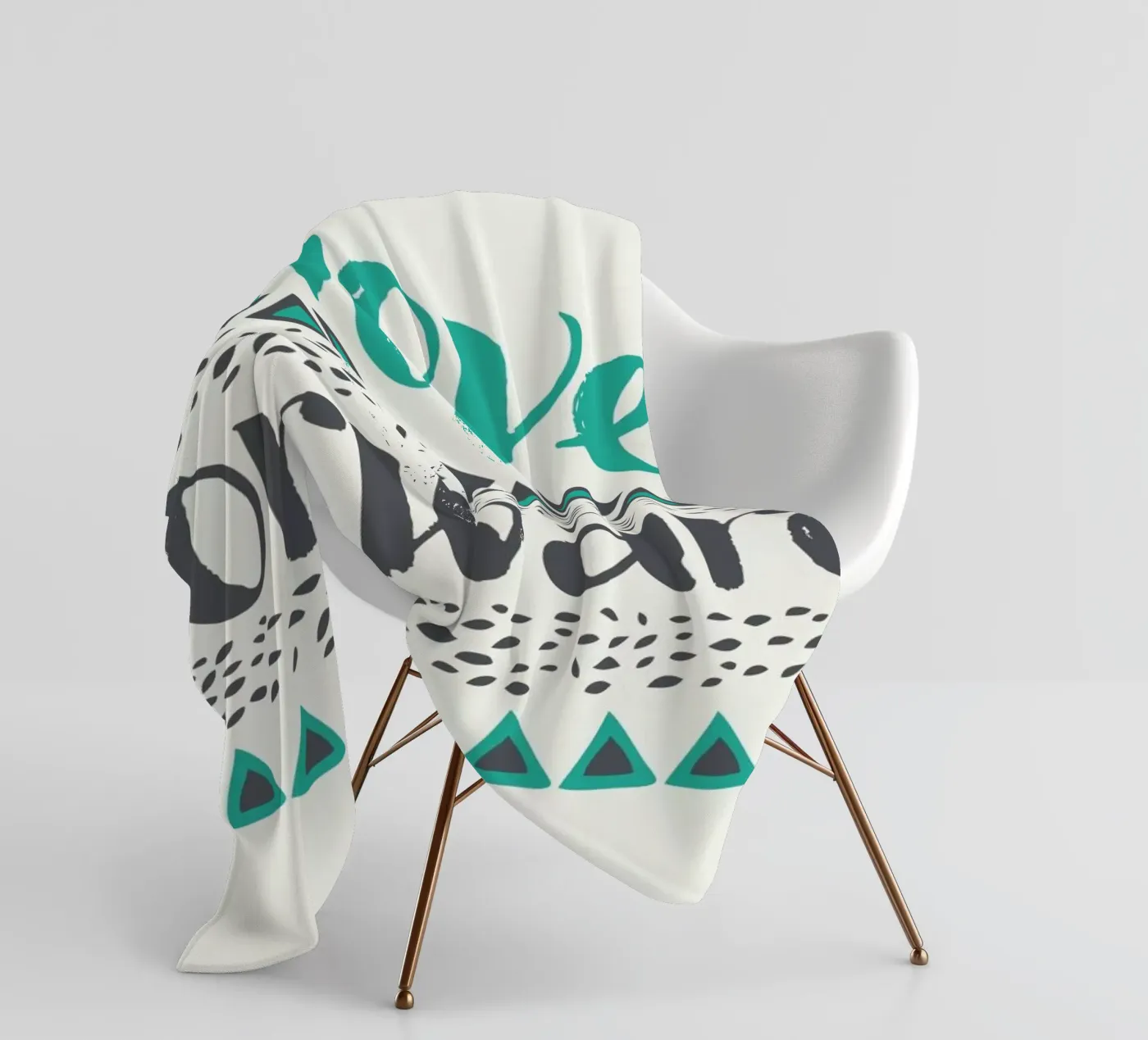 Move Forward fleecedeken van Pom Graphic Design