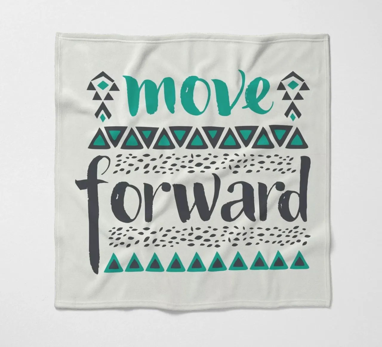 Move Forward manta de franela de Pom Graphic Design