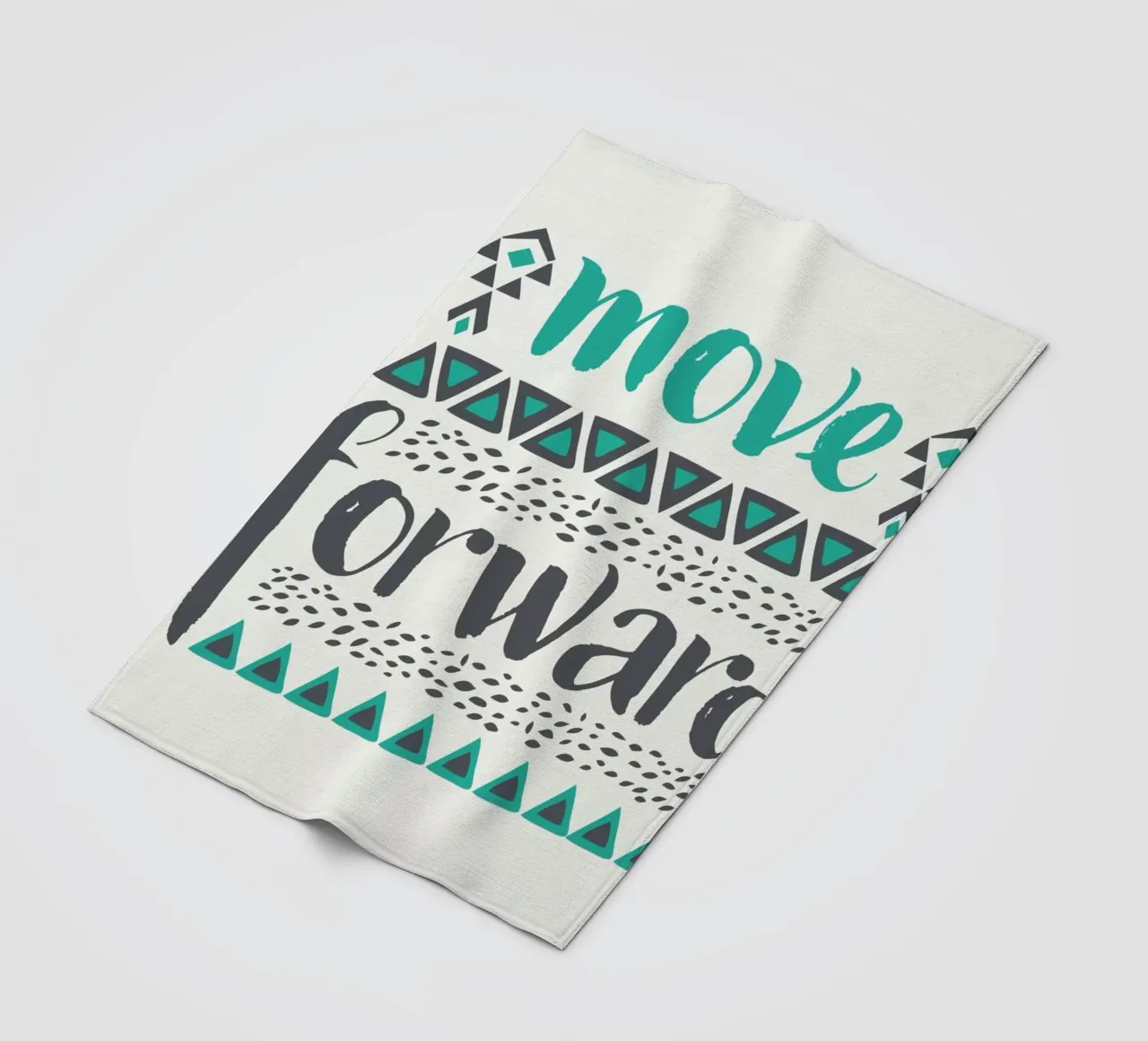 Move Forward manta de franela de Pom Graphic Design