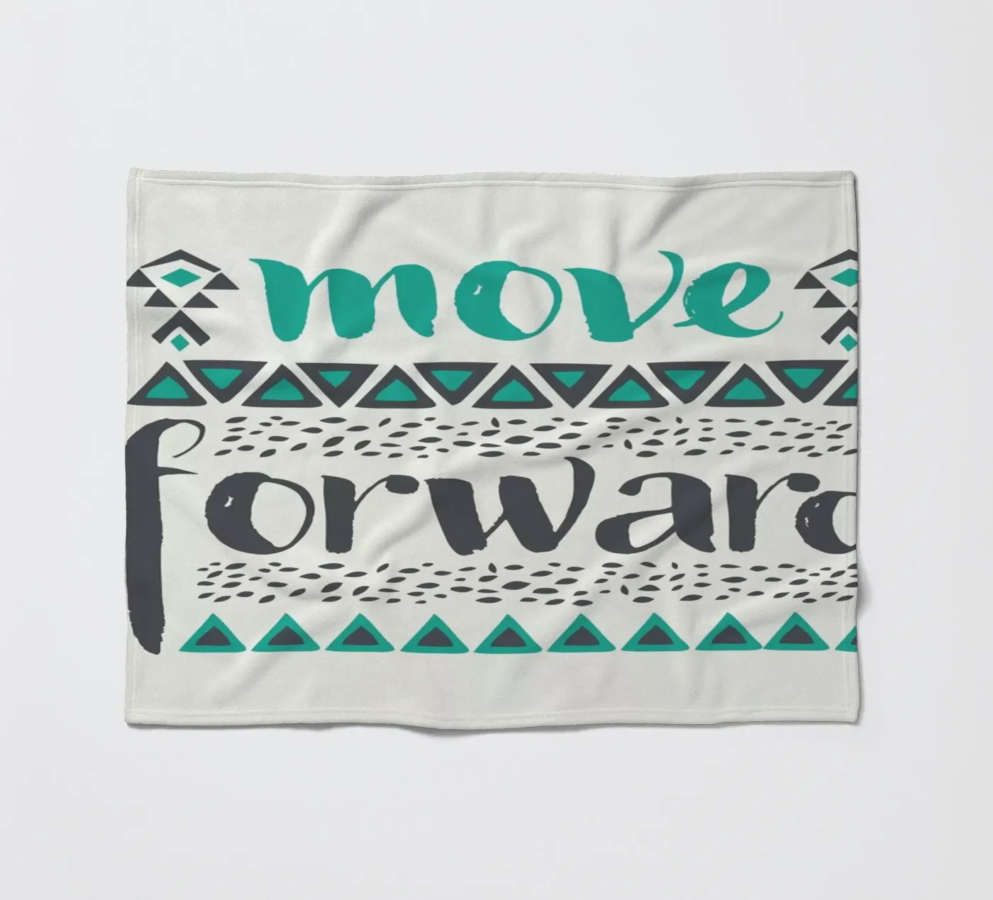 Move Forward fleecedeken van Pom Graphic Design