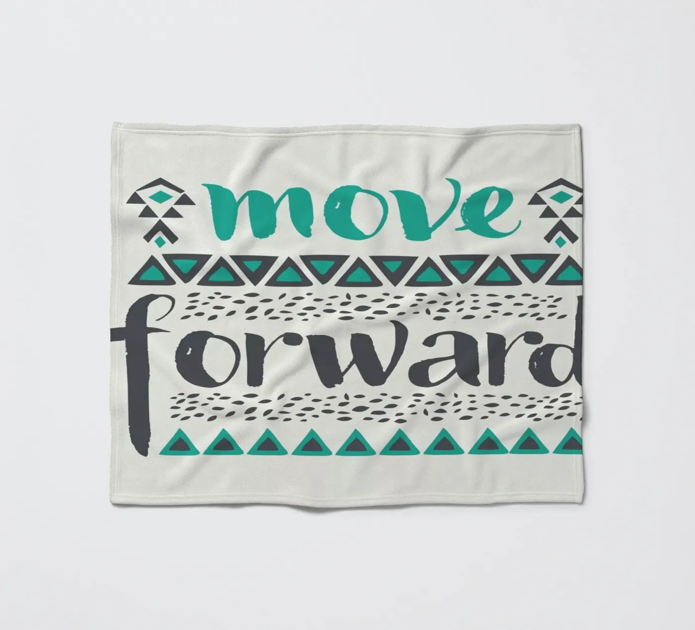 Move Forward fleecedeken van Pom Graphic Design
