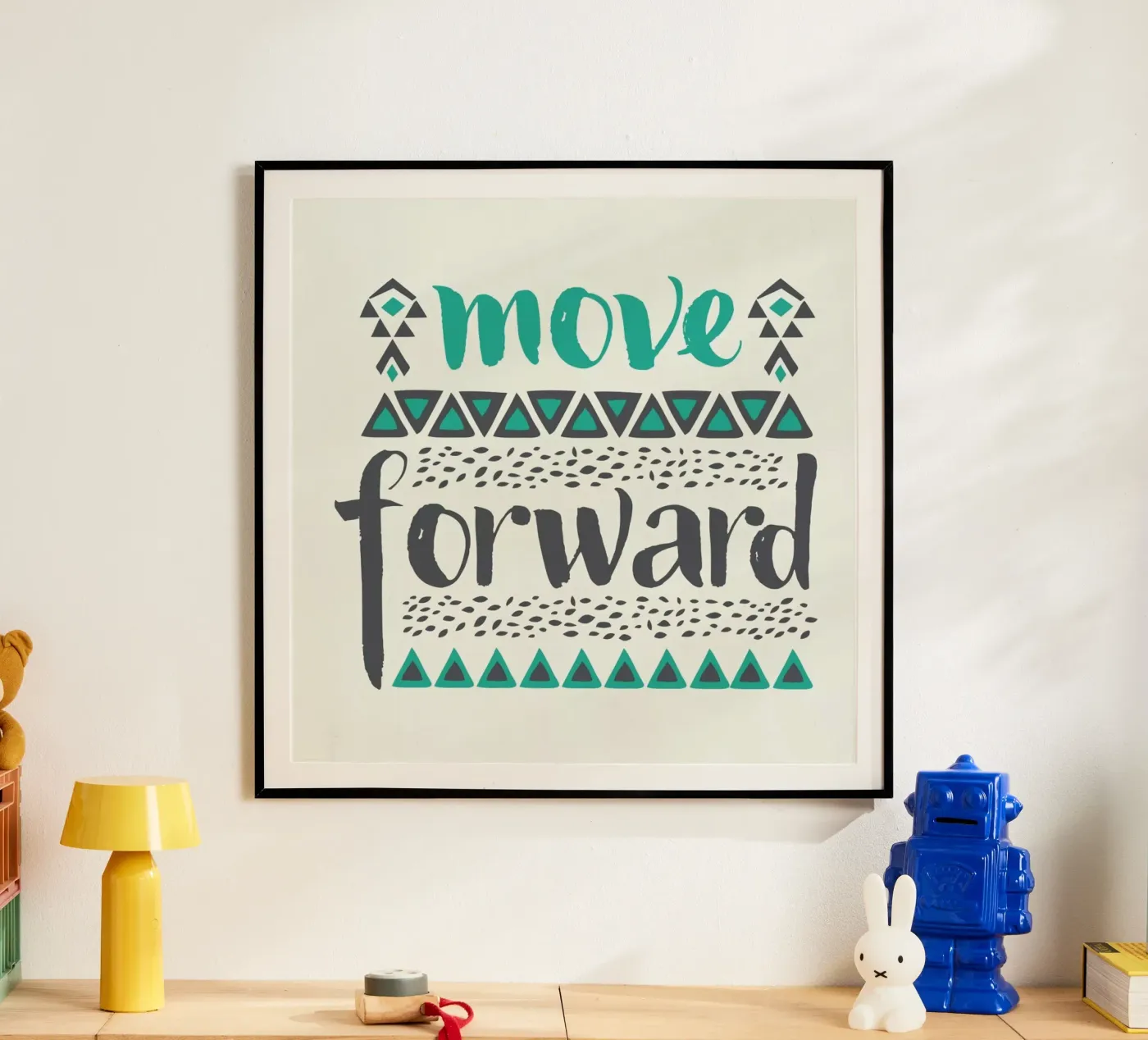 Move Forward Poster von Pom Graphic Design