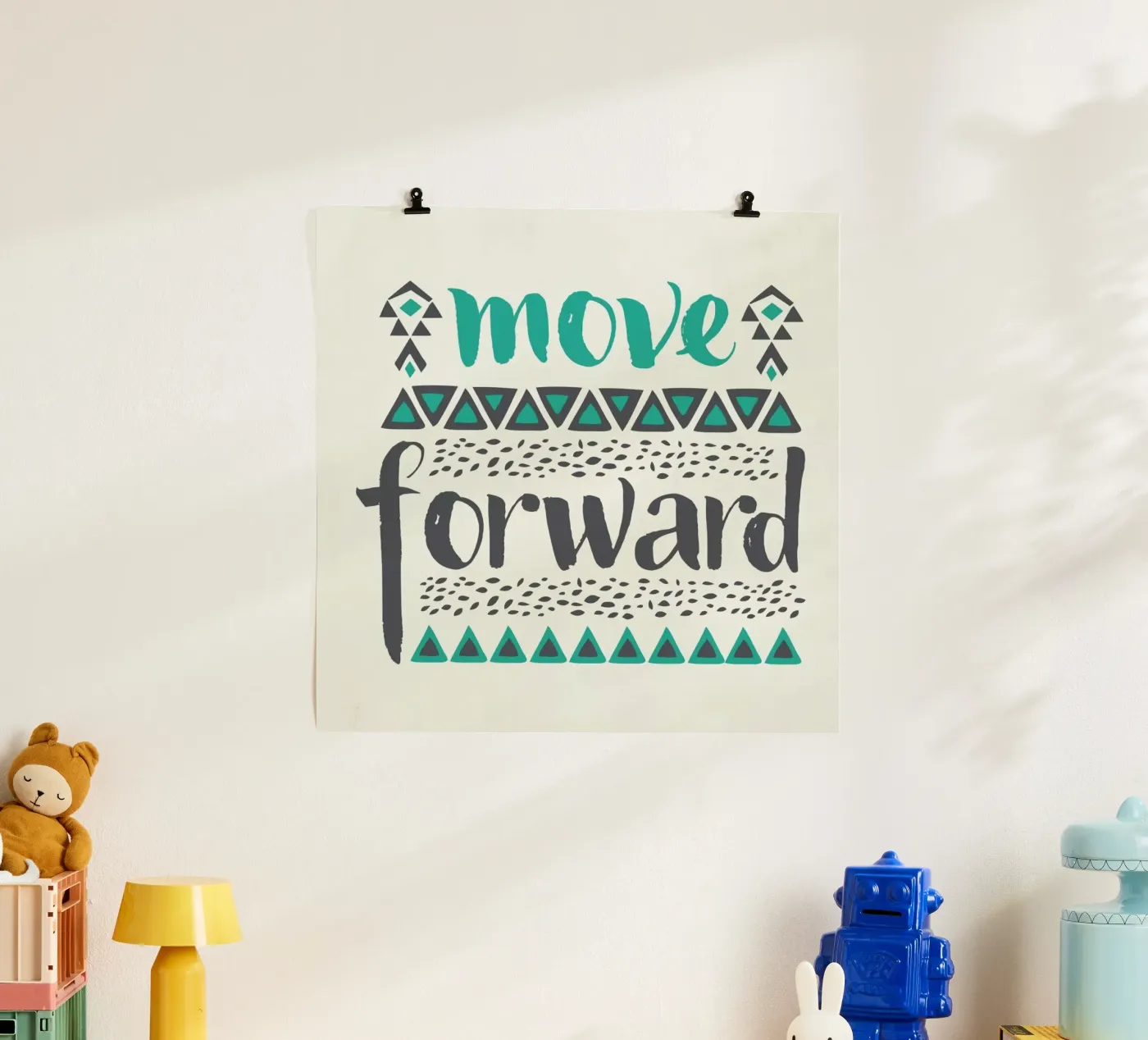Move Forward Poster von Pom Graphic Design