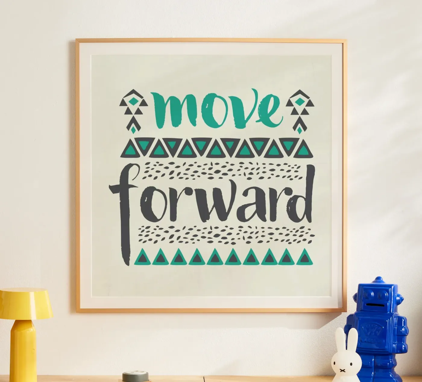 Move Forward poster by Pom Graphic Design