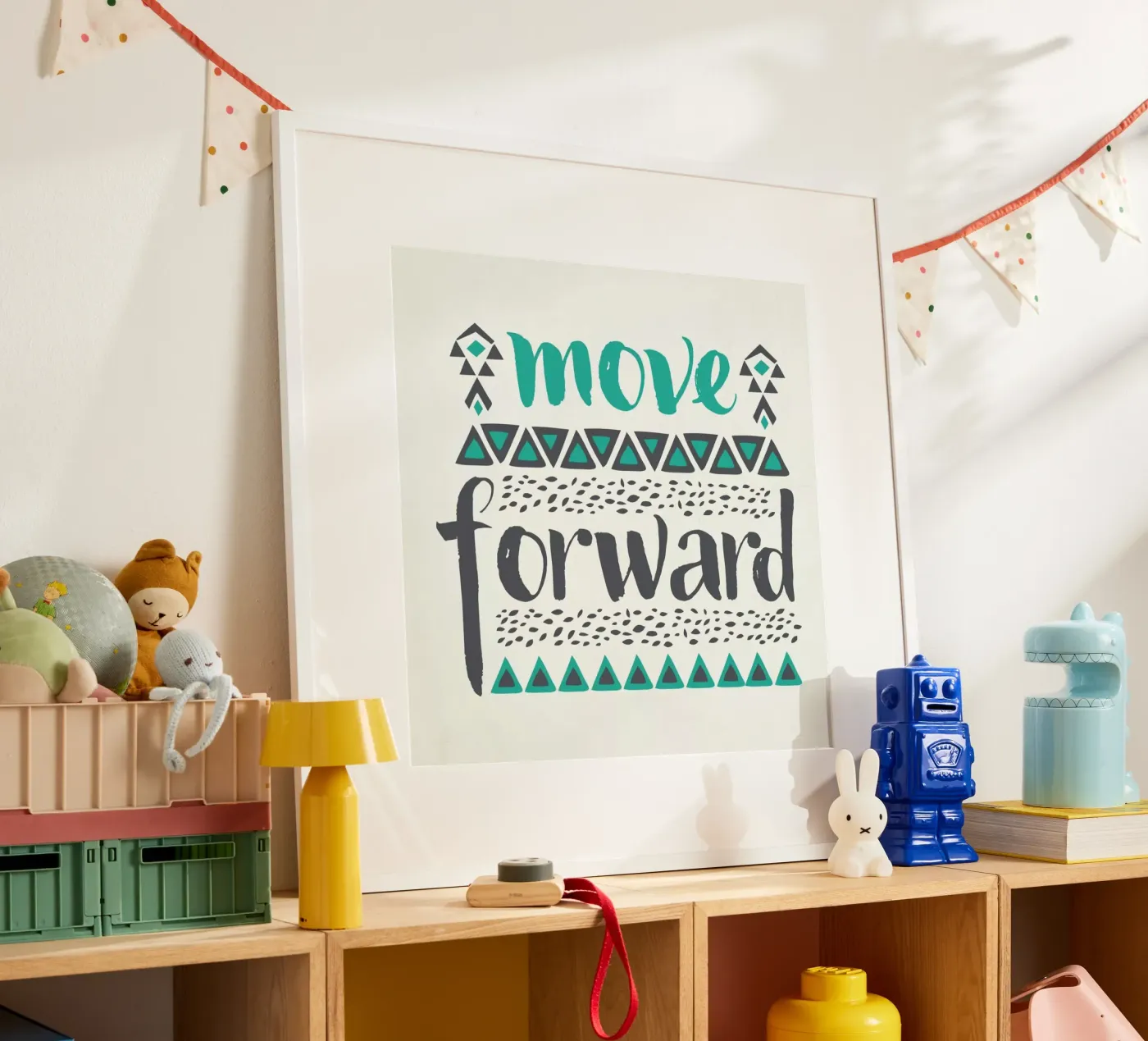 Move Forward poster by Pom Graphic Design