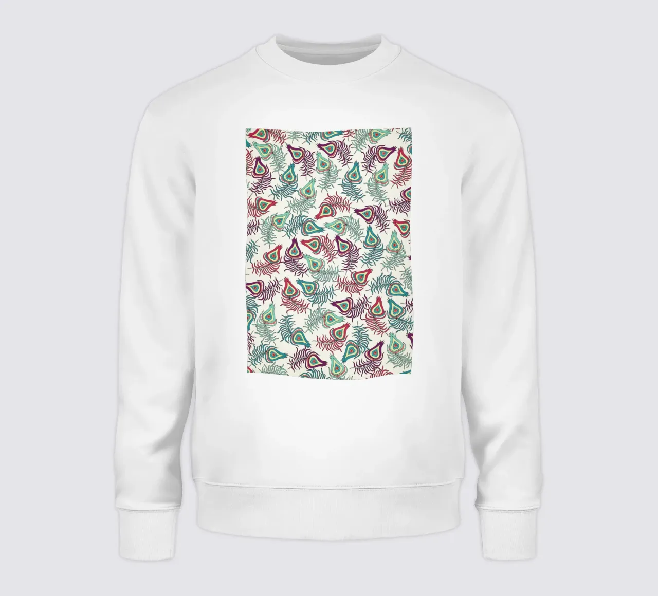 Peacock Feathers felpa da Pom Graphic Design