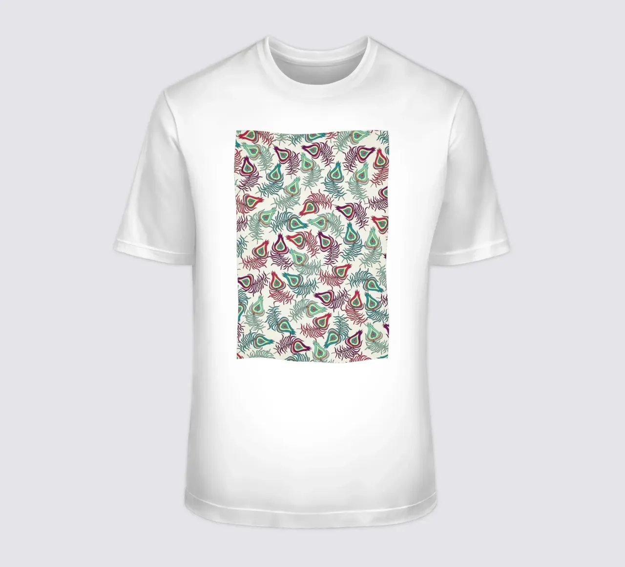 Peacock Feathers t-shirt da Pom Graphic Design