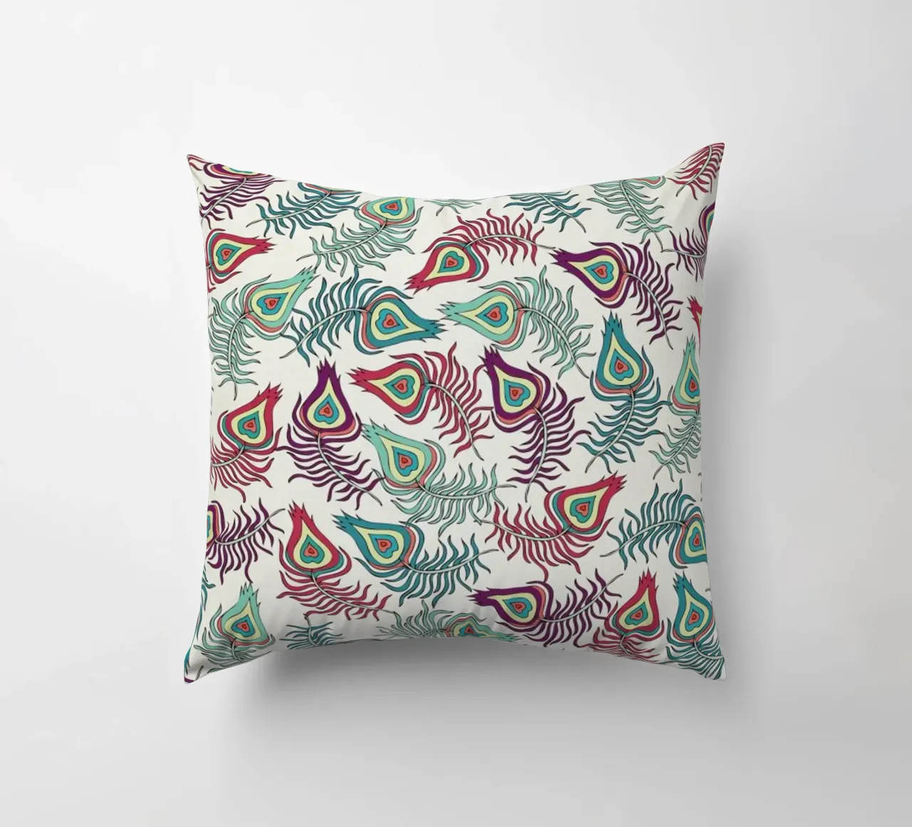Peacock Feathers cuscino da Pom Graphic Design