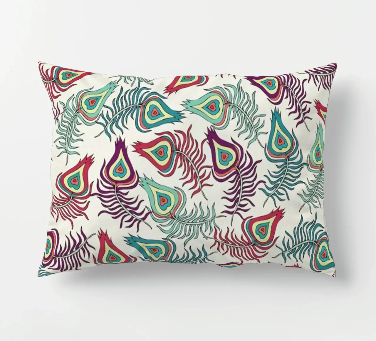 Peacock Feathers cuscino da Pom Graphic Design