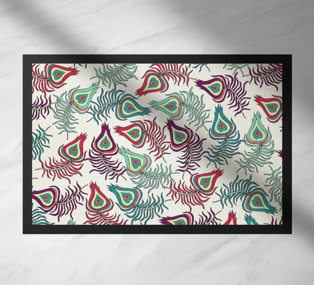 Peacock Feathers zerbino da Pom Graphic Design