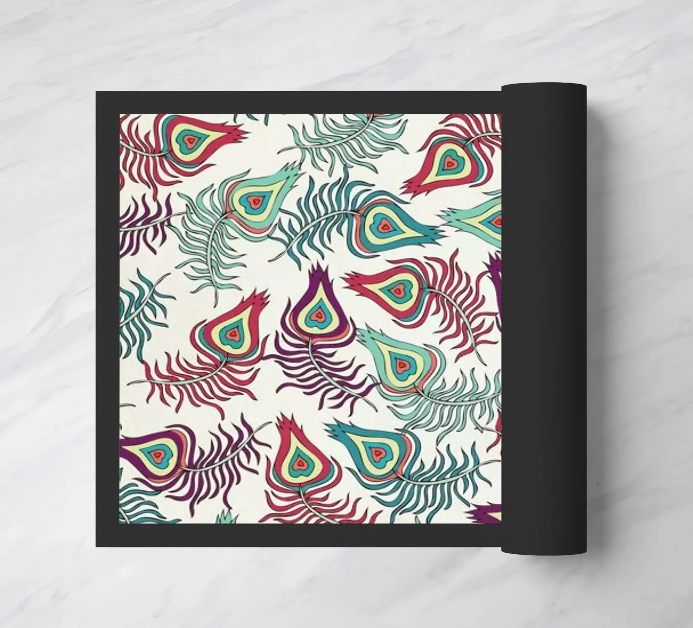 Peacock Feathers zerbino da Pom Graphic Design