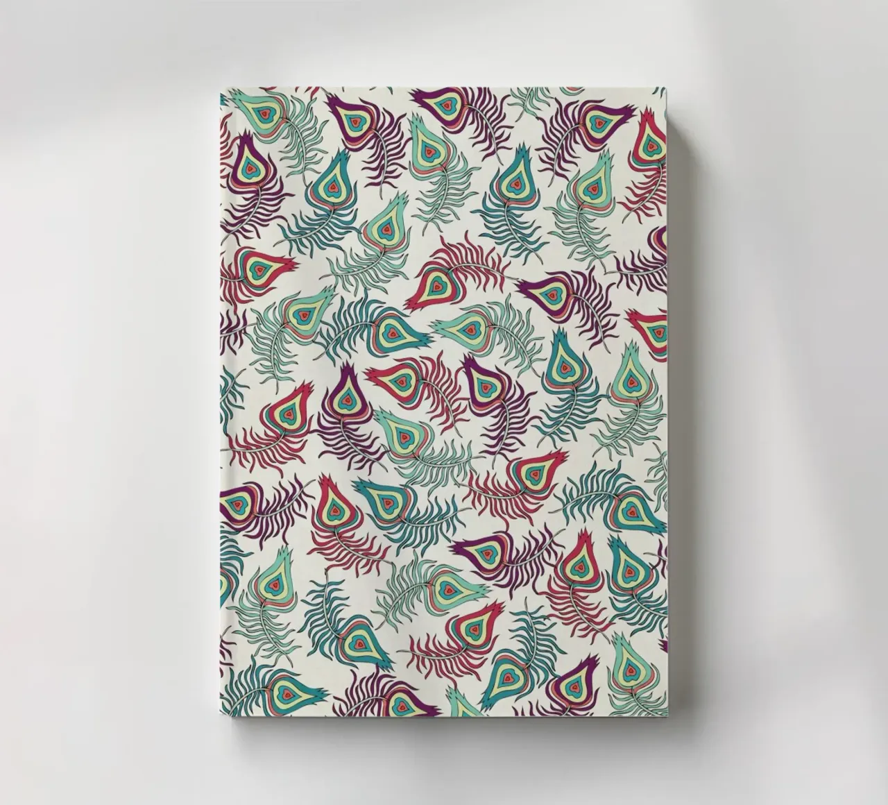 Peacock Feathers notebook by Pom Graphic Design