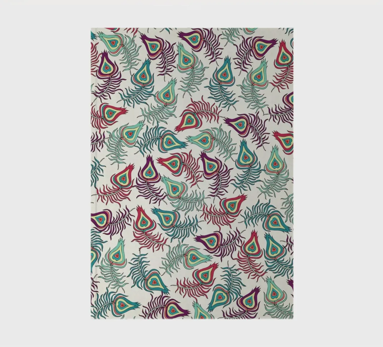 Peacock Feathers notebook by Pom Graphic Design