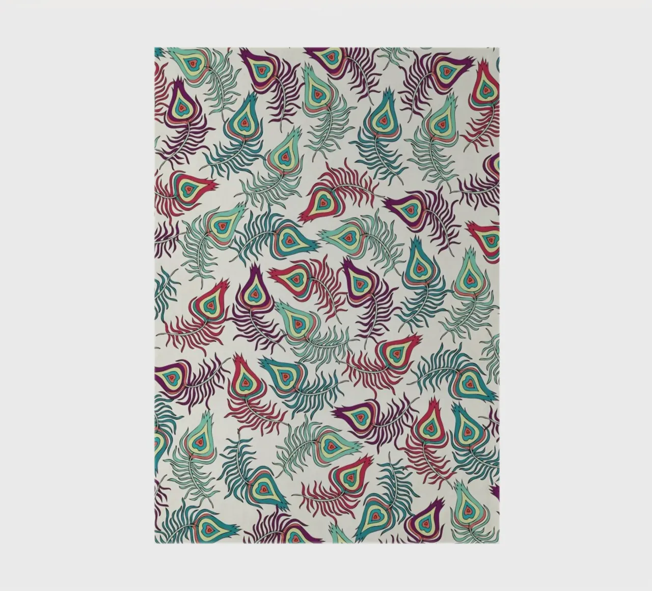 Peacock Feathers notebook by Pom Graphic Design