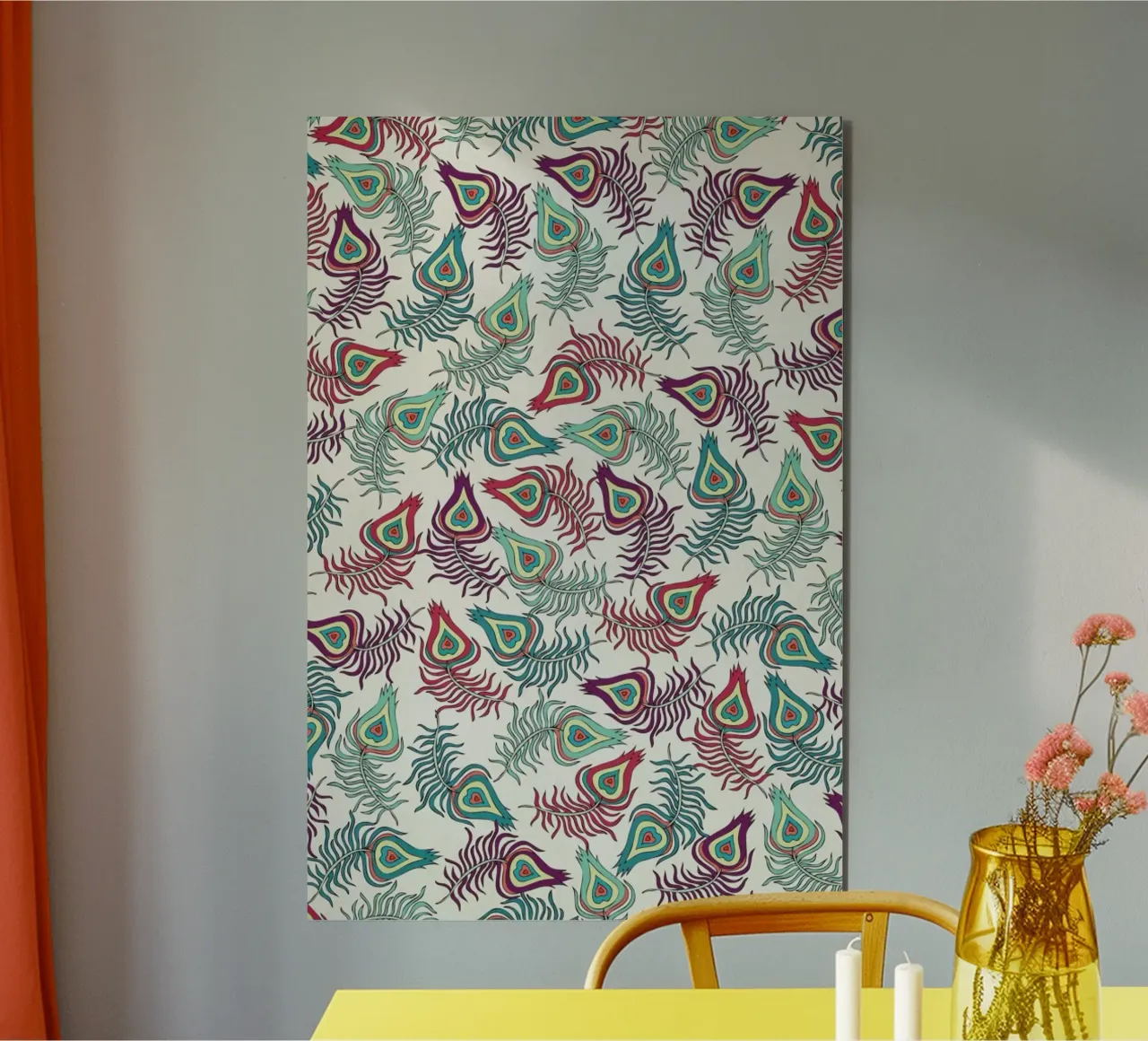 Peacock Feathers alluminio dibond da Pom Graphic Design