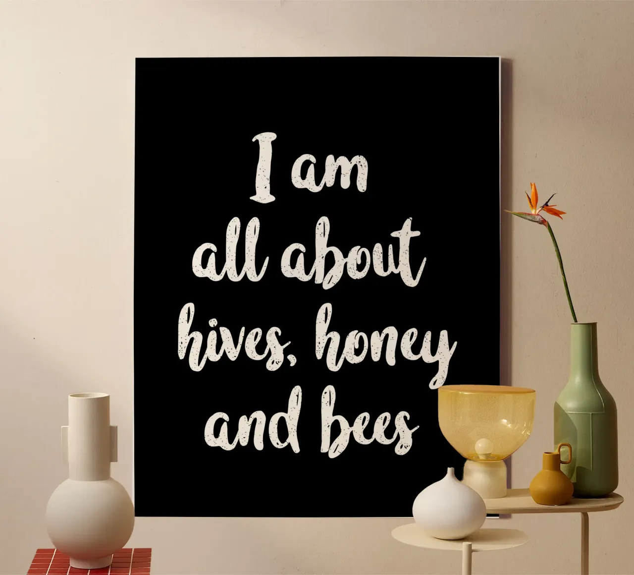 I am all about hives, honey and bees canvas by happieeagle