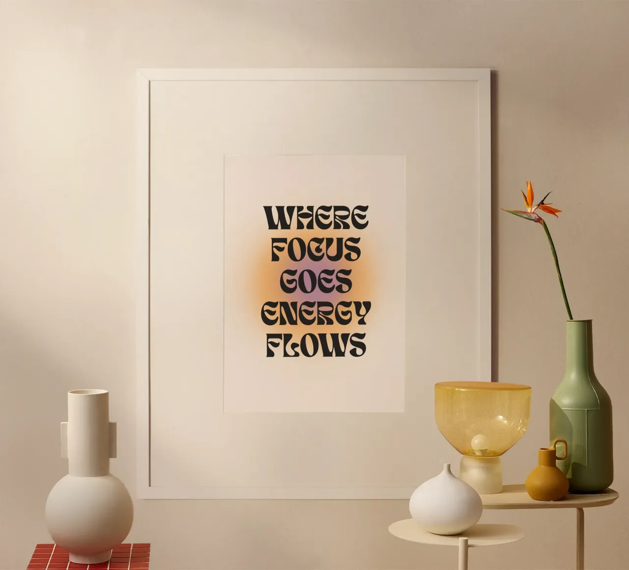 Focus poster con telaio in plastica da Studio Fiamma