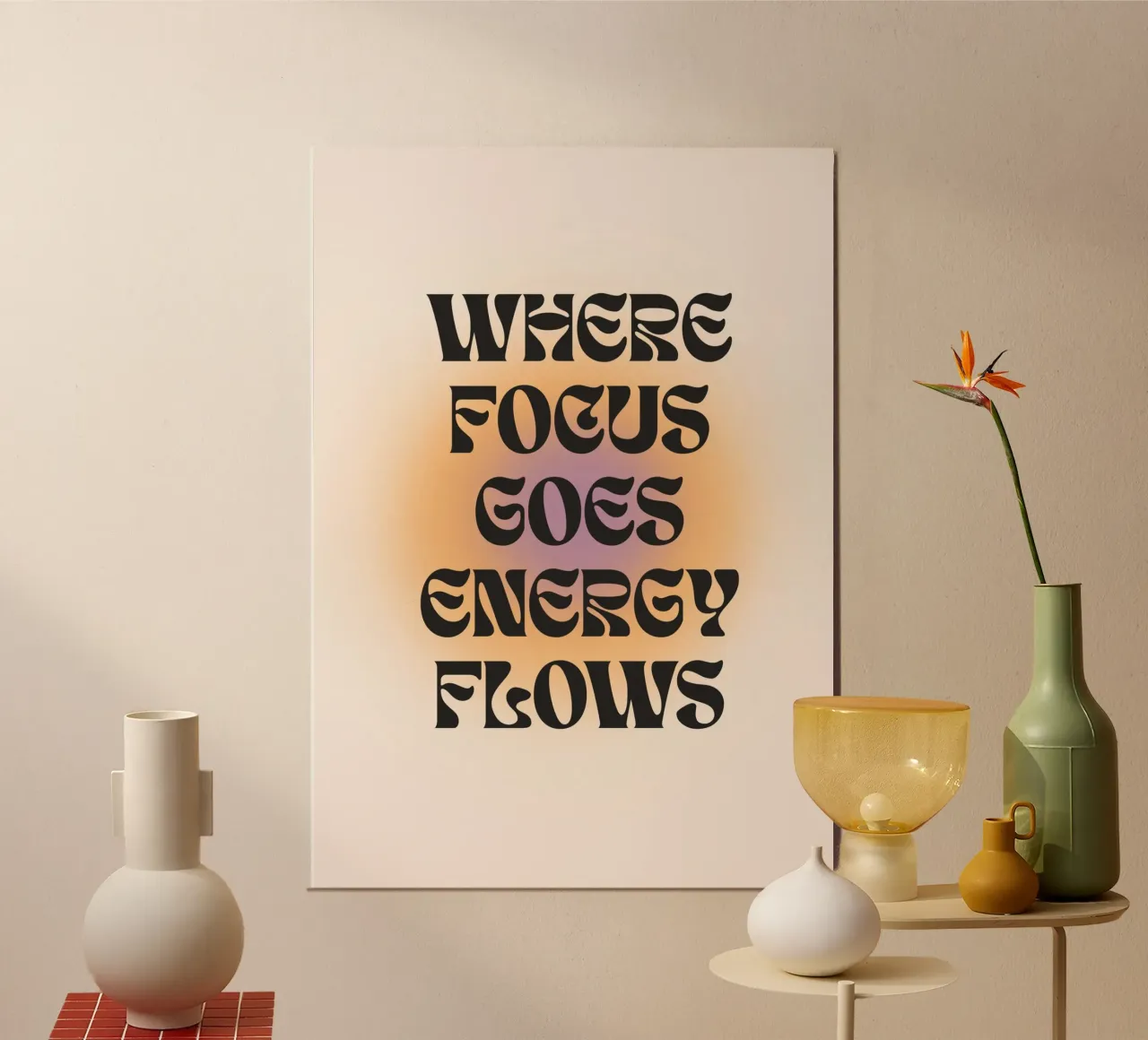 Focus poster con telaio in plastica da Studio Fiamma