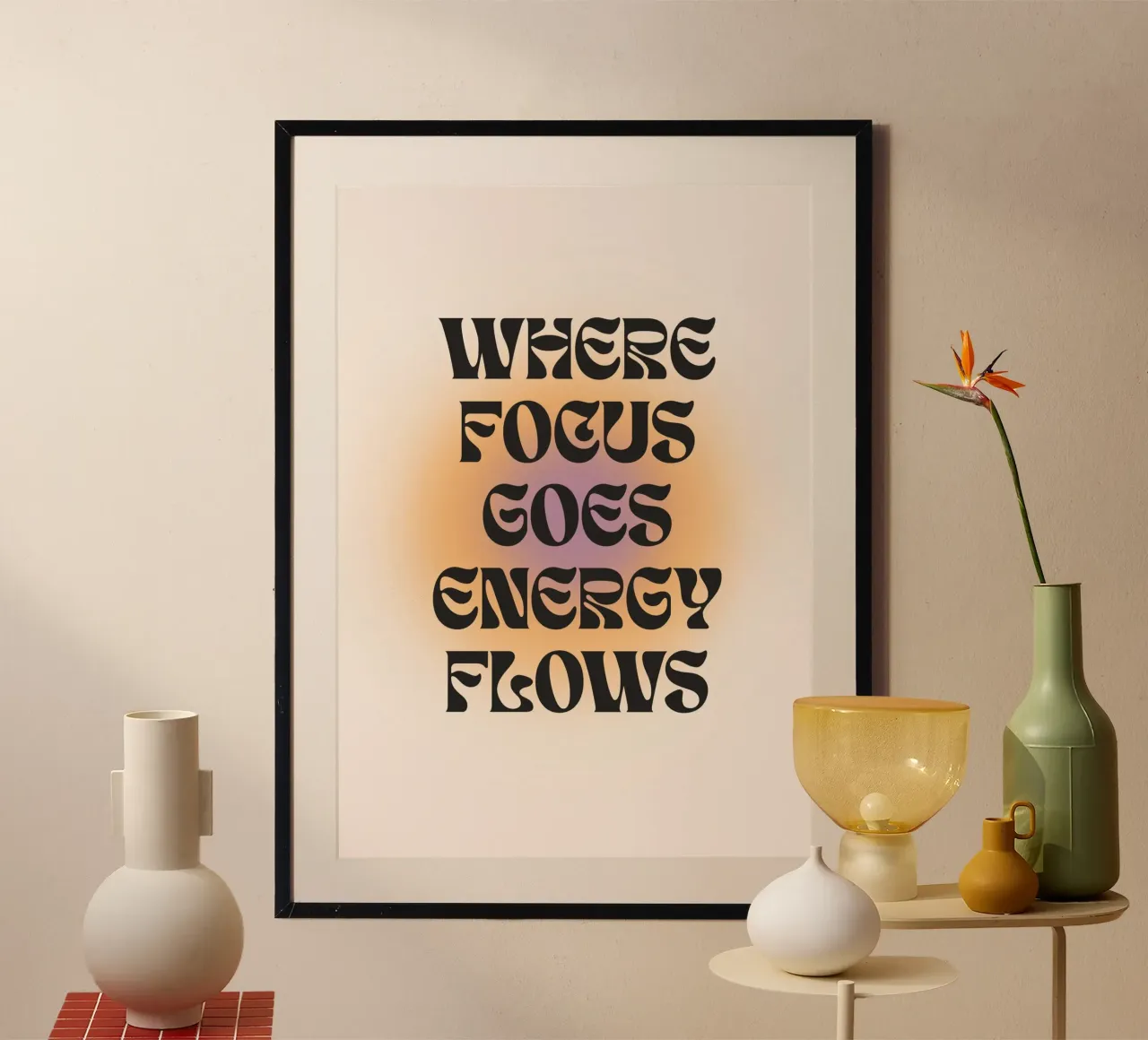 Focus poster con telaio in plastica da Studio Fiamma