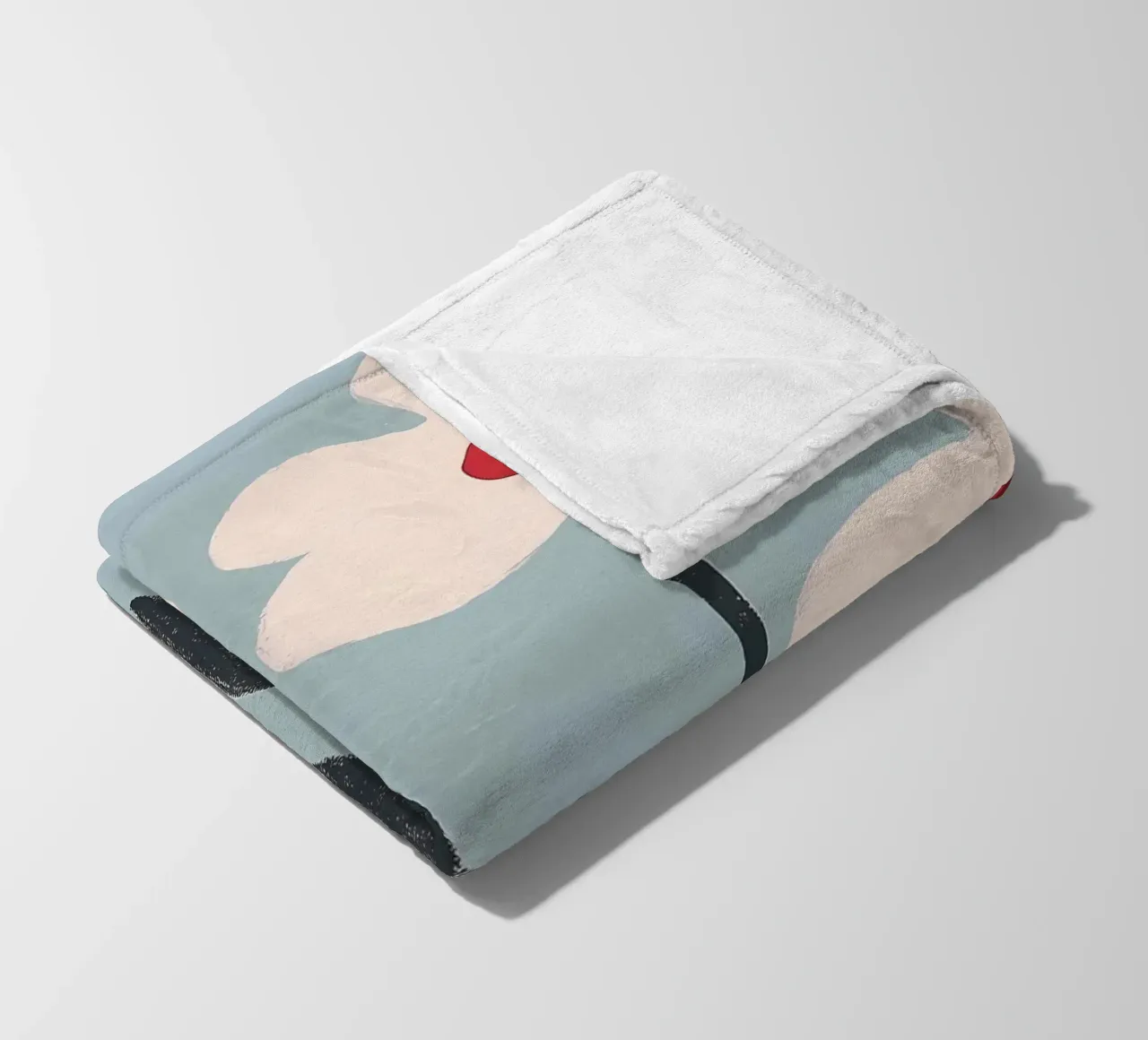 Fiori bianchi e blu coperta in pile da IamHomeStudio