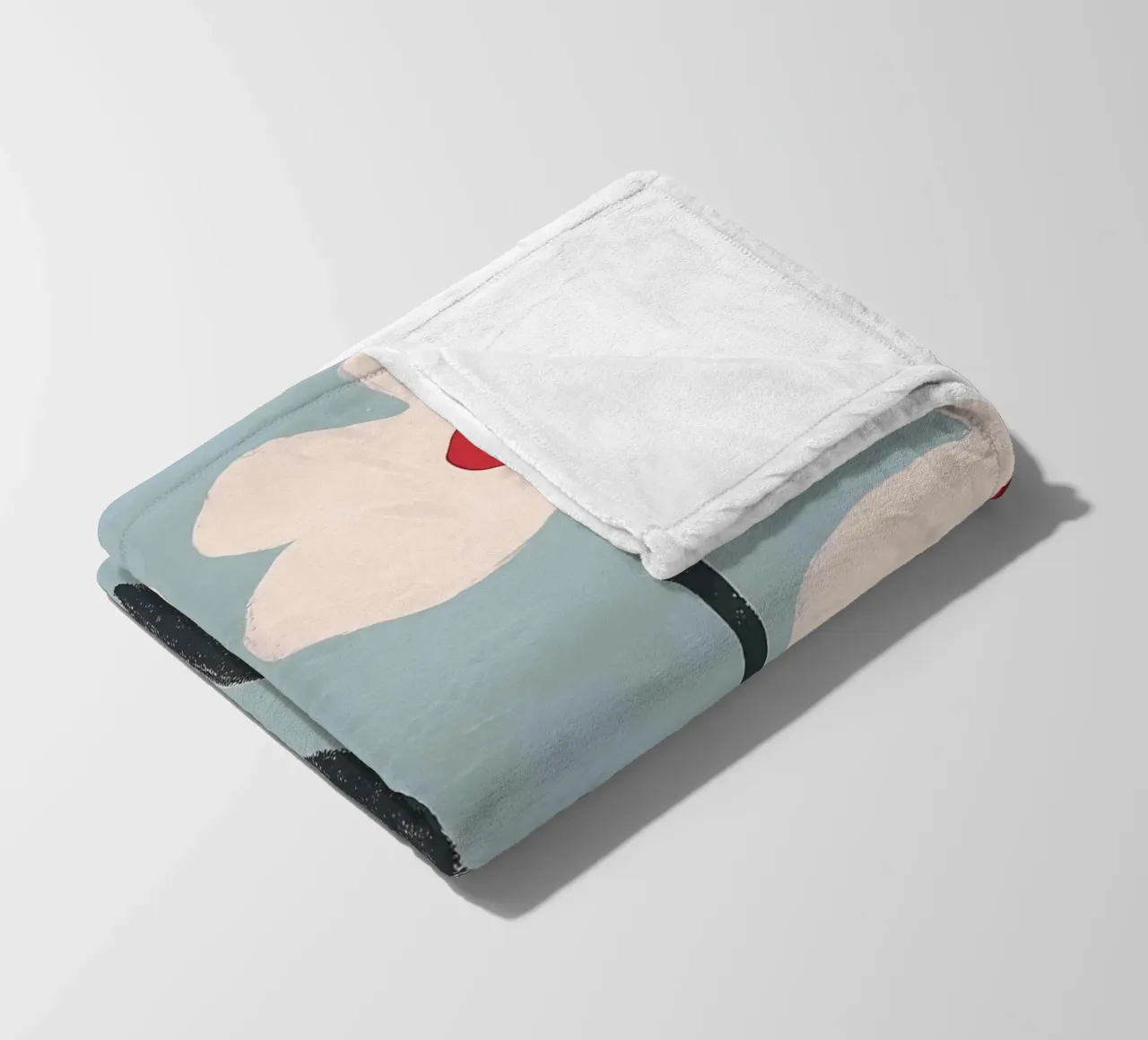 Fiori bianchi e blu coperta in pile da IamHomeStudio