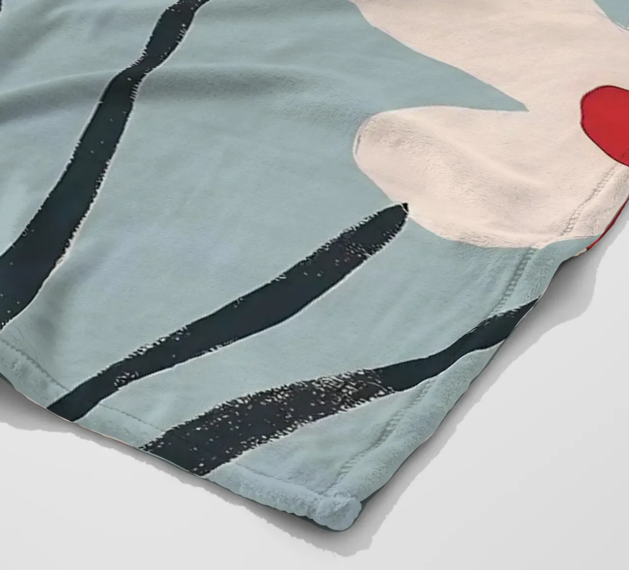 Fiori bianchi e blu coperta in pile da IamHomeStudio