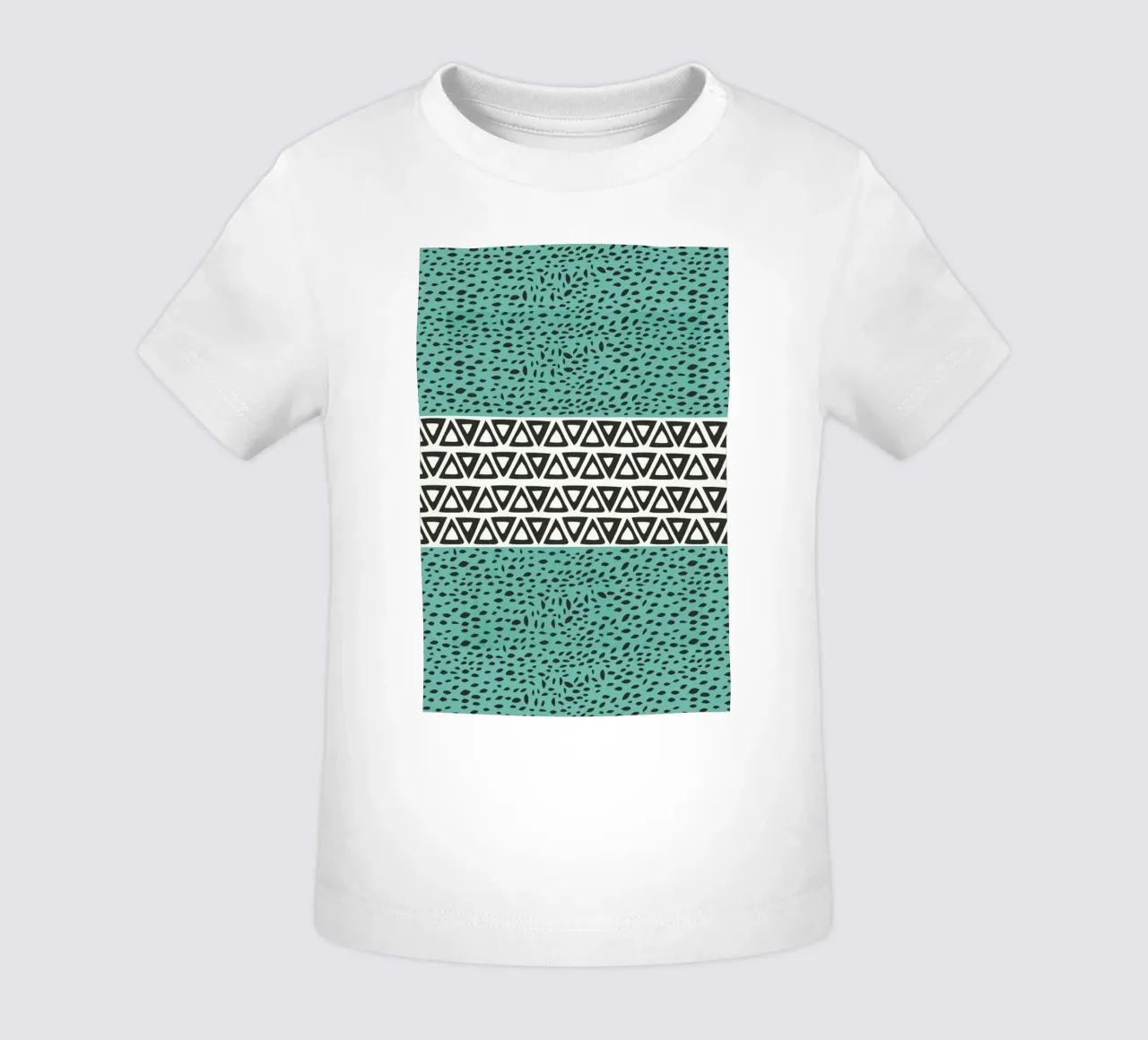 River Path Aqua maglietta neonato da Pom Graphic Design