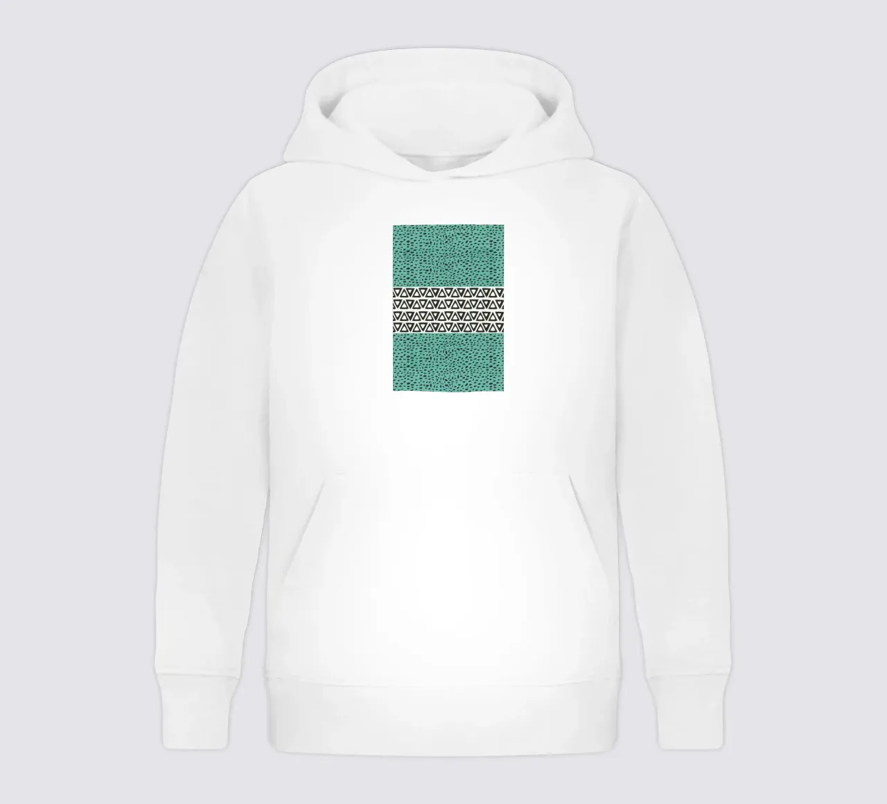 River Path Aqua sweat à capuche enfant de Pom Graphic Design