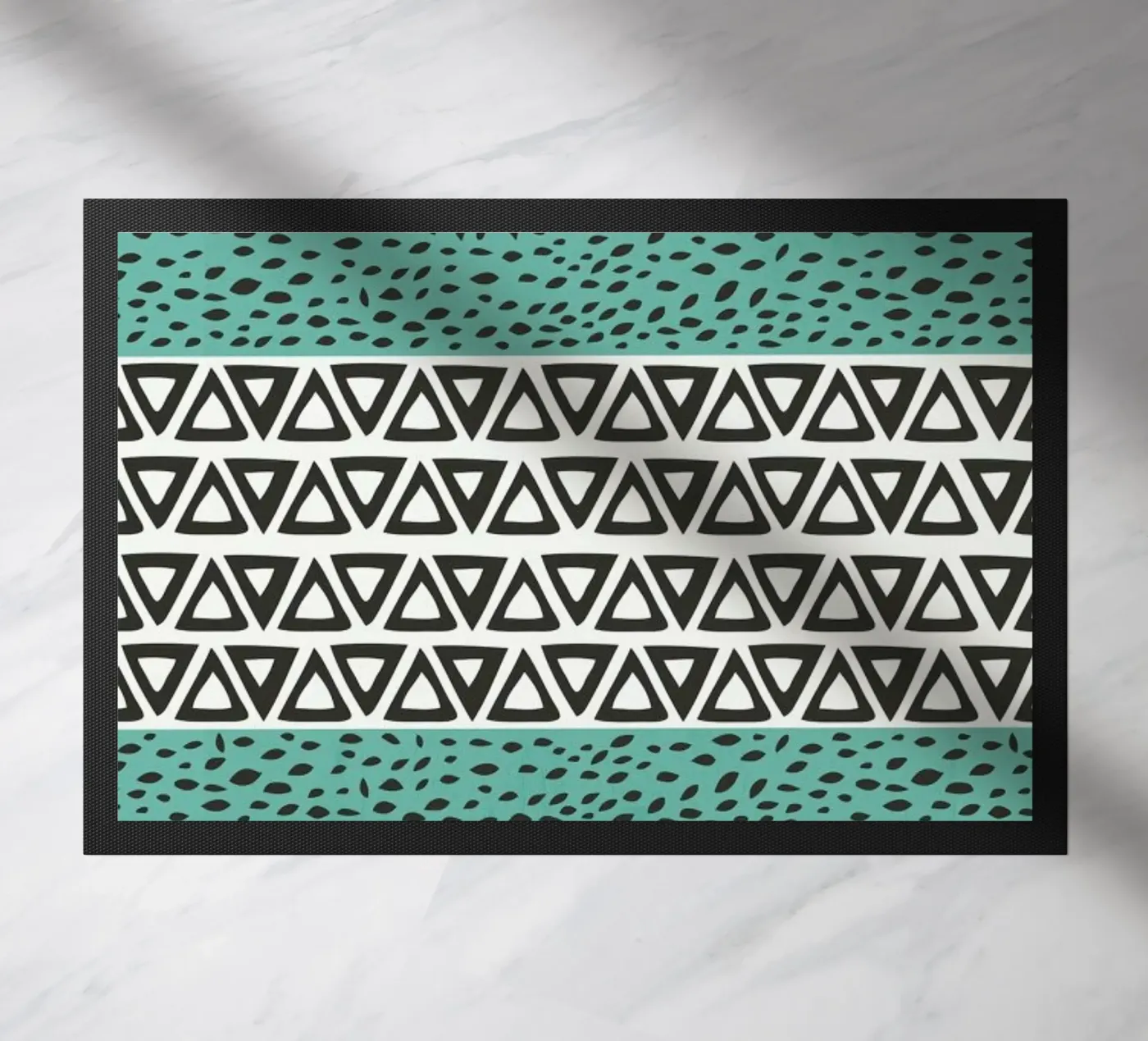 River Path Aqua doormat by Pom Graphic Design
