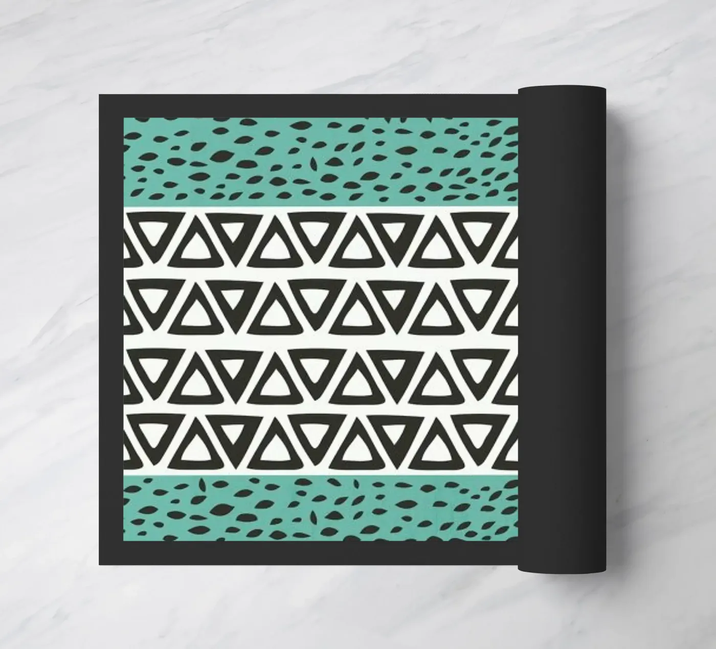 River Path Aqua doormat by Pom Graphic Design