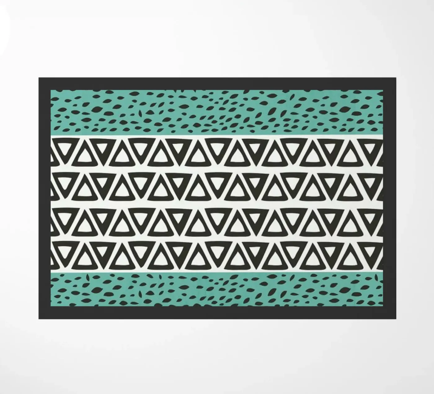 River Path Aqua doormat by Pom Graphic Design