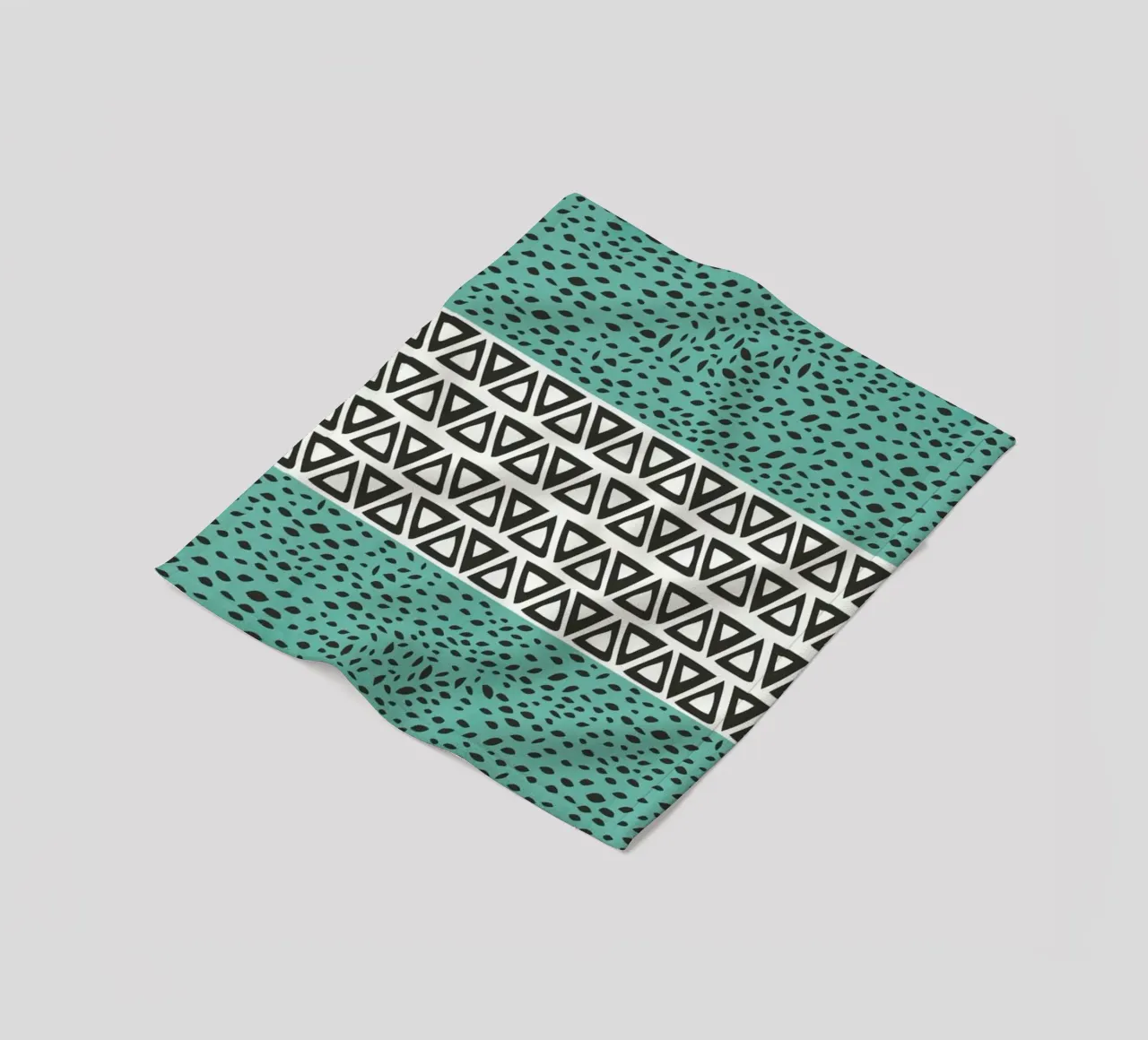 River Path Aqua coperta in pile da Pom Graphic Design