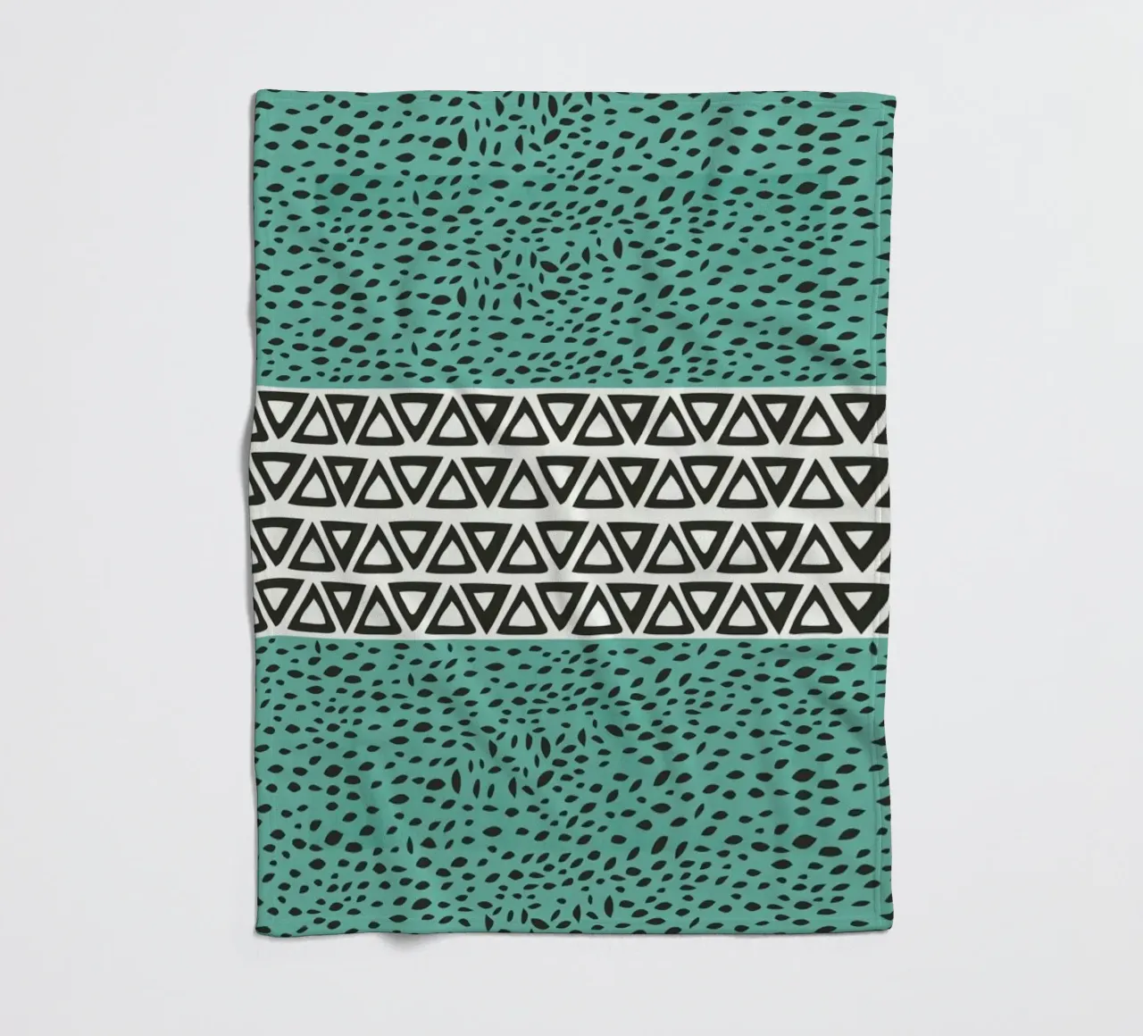 River Path Aqua fleecedeken van Pom Graphic Design