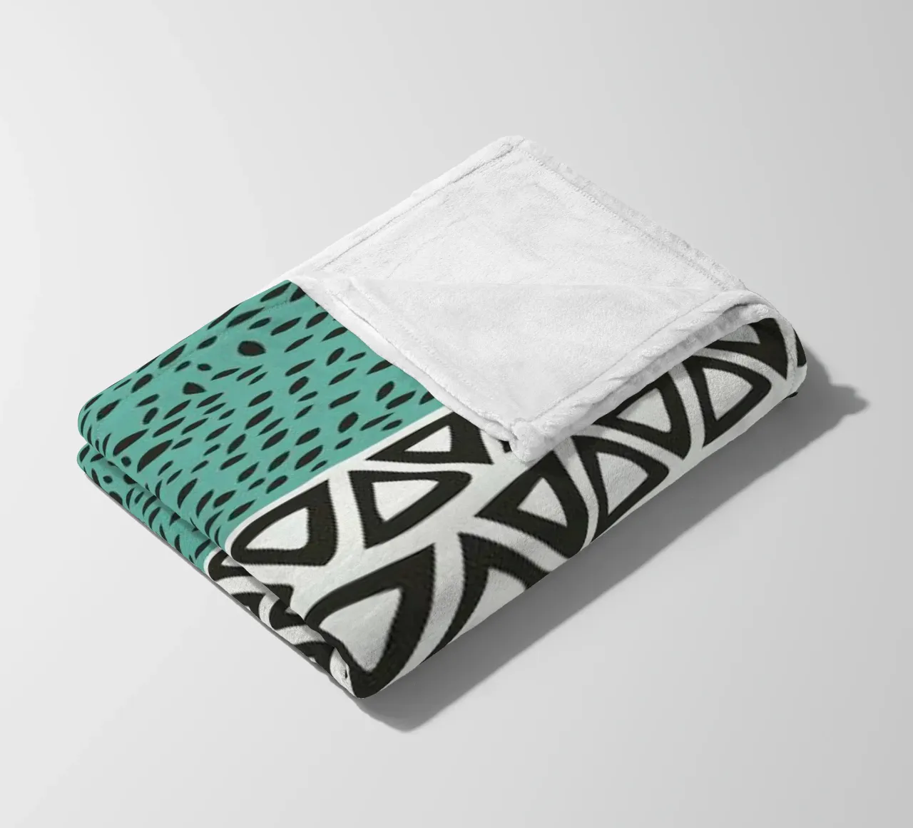 River Path Aqua fleecedeken van Pom Graphic Design