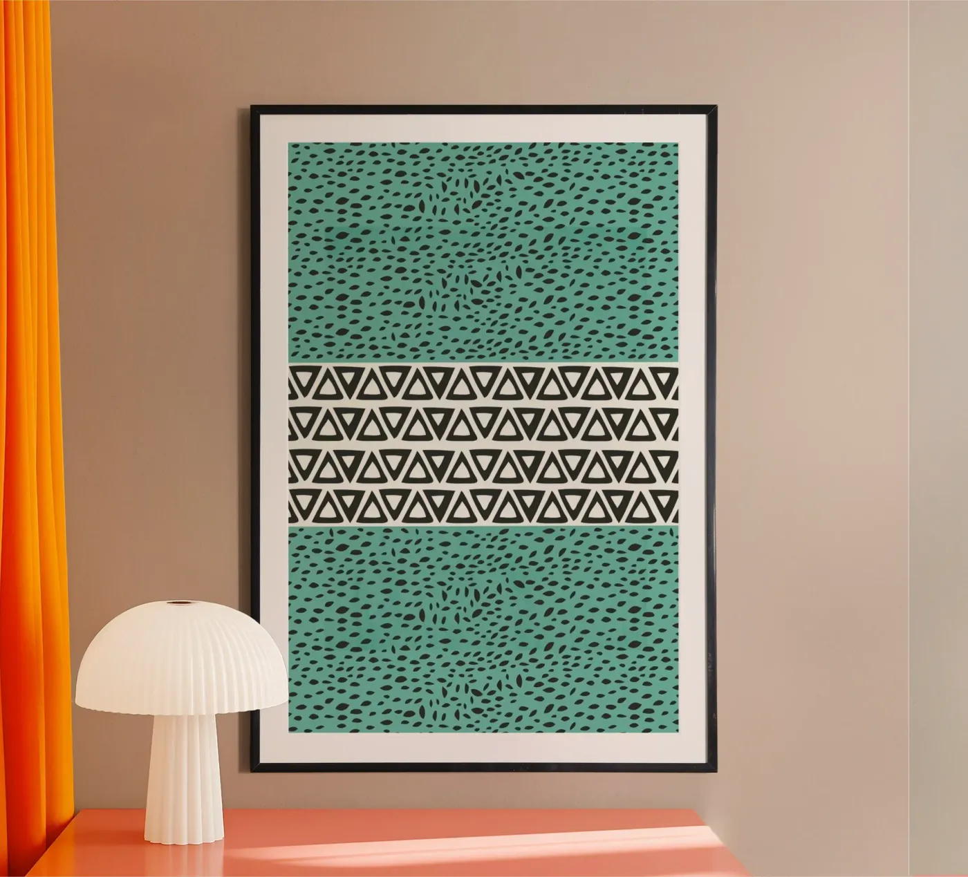 River Path Aqua poster da Pom Graphic Design