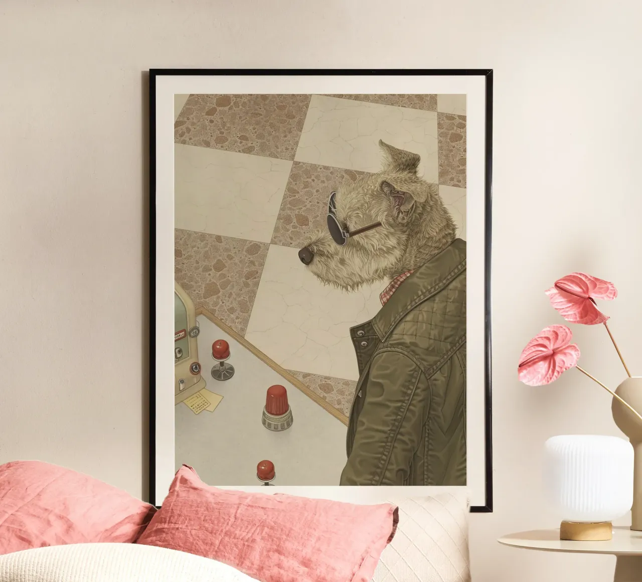 Vintage Cool in azione poster con telaio in plastica da Rustic Grace Studio 02
