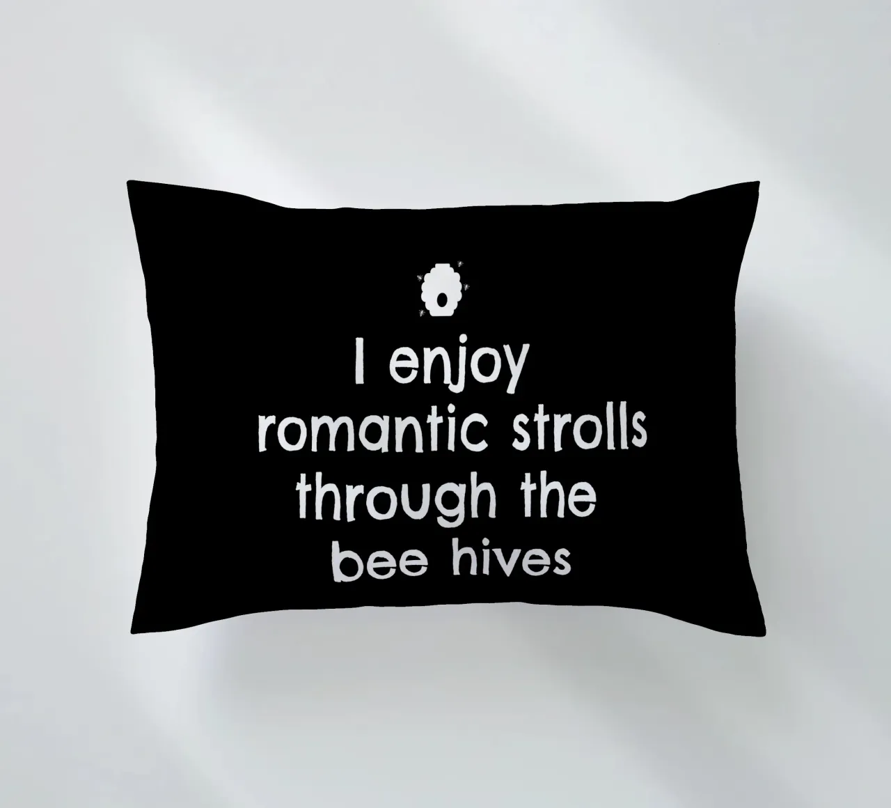 I enjoy romantic strolls through the bee hives cuscino da happieeagle