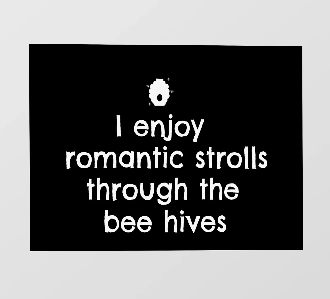 I enjoy romantic strolls through the bee hives telo in pvc da happieeagle